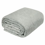 MyBestHome Bedspread FLORISA 220x240 cm silver - Bed Cover