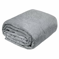 MyBestHome Bedspread FLORISA 220x240 cm grey - Bed Cover