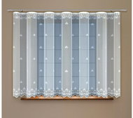 MyBestHome Decorative jacquard curtain with belt KARELA white 300x160 cm - Curtain