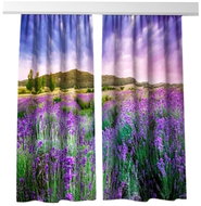 MyBestHome 3D decorative curtain 502V LEVANDULE 2x 160x250 cm set of 2 pieces - Drape