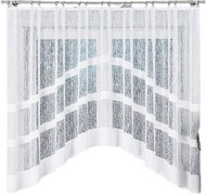 MyBestHome Dekorační oblouková krátká záclona WIKTORIA 160 bílá 310x160 cm - Záclona