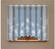 MyBestHome Dekorační žakárová záclona s řasící páskou LILIAN 160 bílá 300x160 cm - Záclona