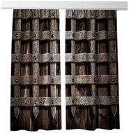 MyBestHome 3D decorative curtain 510V GATE 2x 160x250 cm set of 2 pieces - Drape