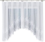 MyBestHome Decorative arched short curtain BAKARO white 320x160 cm - Curtain