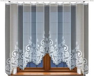MyBestHome Decorative jacquard curtain with tape ADILEN 160 white 300x160 cm - Curtain