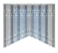 MyBestHome Decorative jacquard curtain HILLARY 160 white 300x160 cm - Curtain