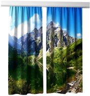 MyBestHome 3D decorative curtain 127V MOUNTAINS 2x160x250 cm set of 2 pieces - Drape