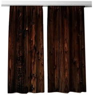 MyBestHome 3D decorative curtain 133V WOOD 2x160x250 cm set of 2 pieces - Drape