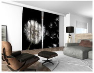MyBestHome 3D decorative curtain 134V PAMPELS 2x160x250 cm set of 2 pieces - Drape