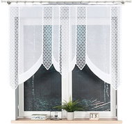 MyBestHome Decorative curtain BERBERA 160 white 160x120 cm - Curtain