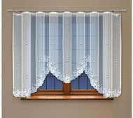 MyBestHome Decorative jacquard curtain YULIANA 160 white 300x160 cm - Curtain