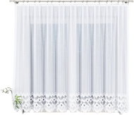 MyBestHome Dekorační vzorovaná záclona FELICJA 160 bílá 300x160 cm - Záclona