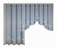 MyBestHome Decorative jacquard curtain with tape ANA 250 white 200x250 cm - Curtain