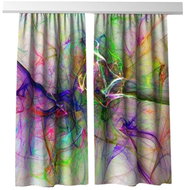 MyBestHome 3D decorative curtain 306V ABSTRAKT 2x160x250 cm set of 2 pieces - Drape