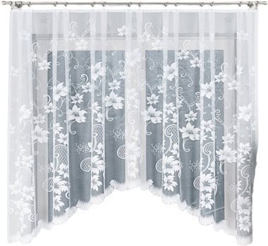 MyBestHome Decorative curtain ARLETA white 310x160 cm - Curtain - Main image