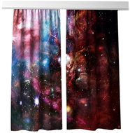 MyBestHome 3D decorative curtain 309V NEBULA 03 2x160x250 cm set of 2 pieces - Drape