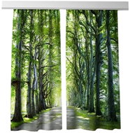 MyBestHome 3D decorative curtain 313V ALEJ 2x160x250 cm set of 2 pieces - Drape