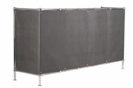 MyBestHome Balcony screen OSLO graphite, height 80 cm, width 300 cm - Screen