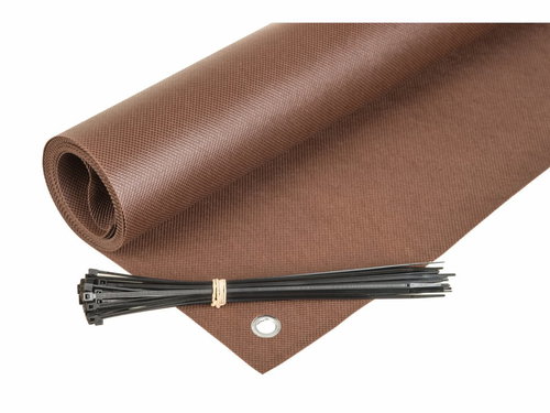 MyBestHome Balcony screen OSLO brown, height 90 cm, width 500 cm - Screen - Main image
