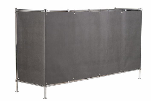 MyBestHome Balcony screen OSLO graphite, height 100 cm, width 300 cm - Screen - Main image
