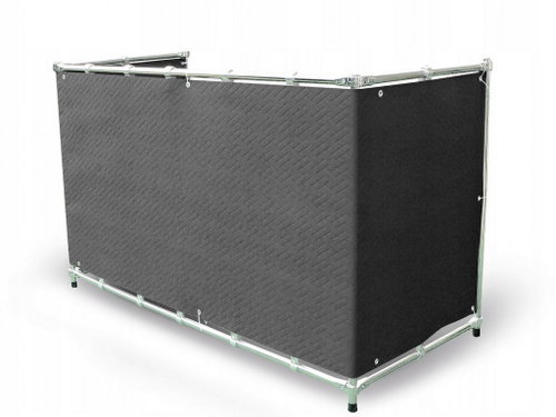 MyBestHome Balcony screen PREMIUM, 90 × 700 cm, rattan pattern, graphite, 240 g/m2 - Screen - Main image
