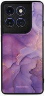 Mobiwear Glossy Motorola Edge 60 Pro lila márvány fényes tok - Telefon tok