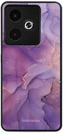 Mobiwear Glossy Glossy for Realme GT 7 - Purple Marble - Phone Cover