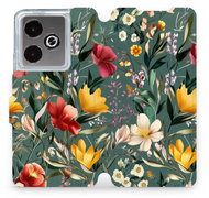 Mobiwear Flip Book for Realme GT 7T - Green Meadow - Phone Case