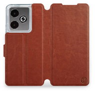 Mobiwear Flip Book for Realme GT 7 - Brown - Phone Case
