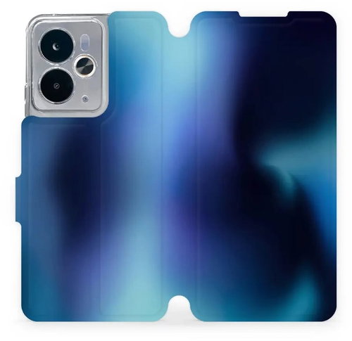 Mobiwear Flip Book for Realme 14 5G - Blue Shade - Phone Case - Main image
