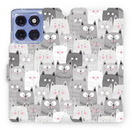 Mobiwear Flip Book for Motorola Edge 60 Pro - Kitty - Phone Case