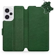 Kožené Mobiwear flip pro Xiaomi Poco F5 - Zelené - L_GRS - Phone Case