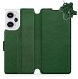 Kožené Mobiwear flip pro Xiaomi Poco F5 - Zelené - L_GRS - Phone Case