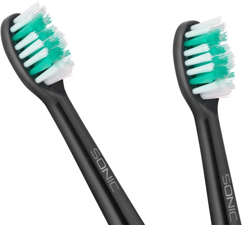 TEESA Sonic Black medium Replacement brushes - Toothbrush Replacement Head - Main image