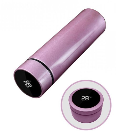 BOT Smart thermos with replaceable battery, pink - Thermos - Main image