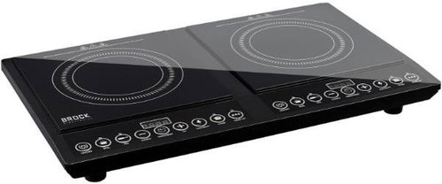 Brock Electric induction cooker, 2 hotplates 26 cm, 4000 W, digital, black - Induction Cooker - Main image