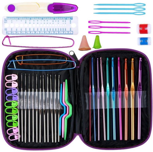 Verk Crochet set with hook sleeve 0,5-6,5 50pc - Crochet Hook - Main image