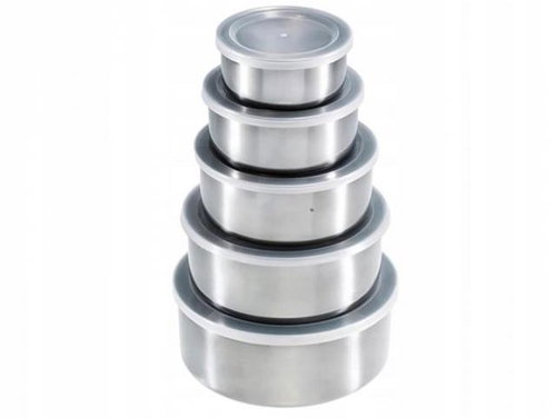 ALUM Acél tálkészlet fedéllel, 5 db - Tál készlet - Fő fotó