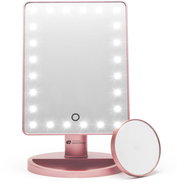 RIO 24 LED Touch Dimmable Cosmetic Mirror Rose gold - Makeup Mirror
