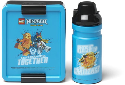 LEGO Ninjago snack set (bottle and box), blue - Lunch Box - Main image
