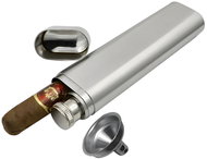 Gaira Flask 60 ml with cigar case 8260 - Hip Flask