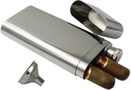 Gaira Flask 60 ml with cigar case 8277 - Hip Flask