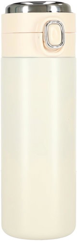 KIK KX4407 Thermo mug with mouthpiece, LCD, 420 ml, beige - Thermal Mug - Main image