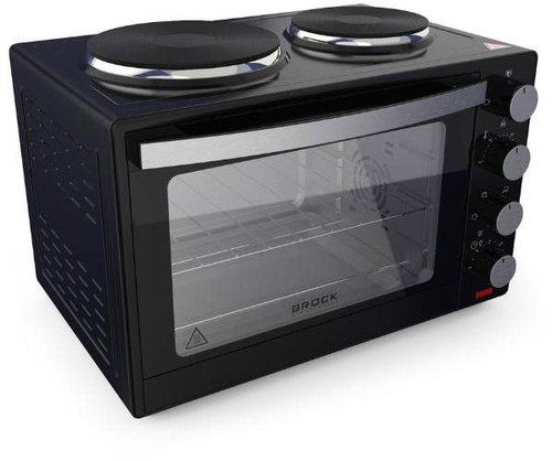 BROCK Electric hot-air oven 30 l with double-plate cooker 3200 W - Mini Oven - Main image