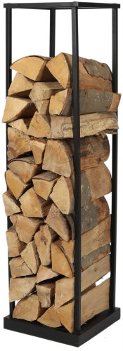 DOCHTMANN High metal wood stand, 31,5 × 31,5 × 115cm - Woodshed - Main image