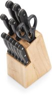 Zeller Blok s 12 noži, kaučukové dřevo, 9 × 12 × 32,5 cm - Sada nožů