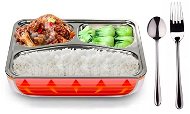 Senzanákupy Ohrievací box na jedlo s kovovou nádobou a príborom do auta - Desiatový box