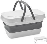 Sortland Skládací piknikový koš se stolečkem - Picnic Basket