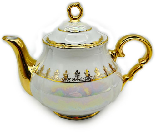 Royal Czech Porcelain - Teapot with design decor Prague 0,75 litre - Tea Kettle - Main image