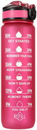 KIK KX4398 Water bottle with daily drinking regime 1000 ml pink - Drinking Bottle